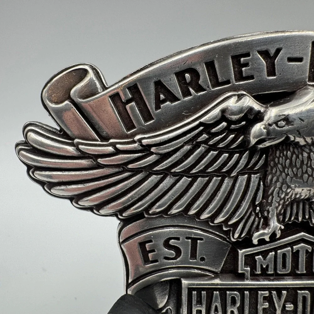 Harley-Davidson 2008 Eagle Bar & Shield Belt Buckle Silver 99401-09VM Biker Mens